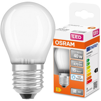 LED žiarovka E27 P45 4W  40W 470lm 6500K Cold 300° Filament OSRAM STAR