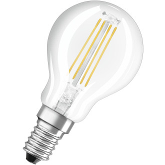 LED žiarovka E14 P45 CL 4W  40W 470lm 6500K Cold 300° Filament OSRAM STAR