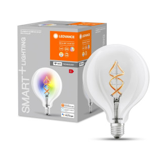 LED žiarovka E27 G125 4,5W  30W 2700K Warm RGB 300lm 300° Filament LEDVANCE SMART+ WIFI Dimmable