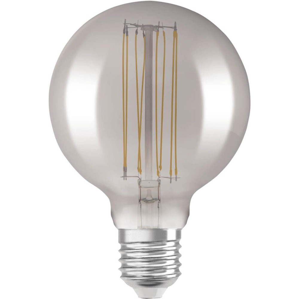 Dekoratívna LED žiarovka E27 G95 11W  42W 500lm 1800K Warm 320° Filament Dimmable OSRAM Vintage 1906