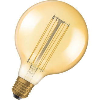 Dekoratívna LED žiarovka E27 G125 5,8W  40W 470lm 2200K Warm 320° Filament Dimmable OSRAM Vintage 1906