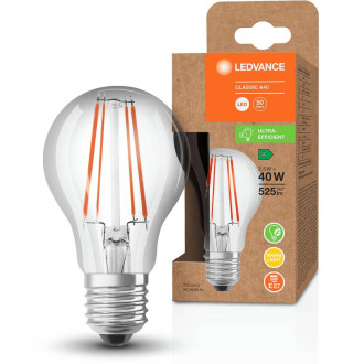 LED žiarovka E27 A60 2,5W  40W 525lm 3000K Warm 300° Filament LEDVANCE Ultra Efficient