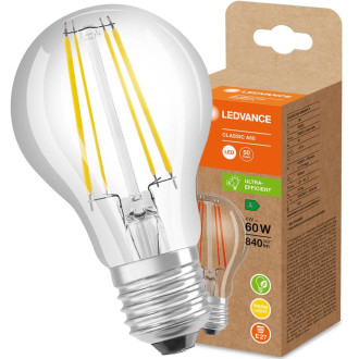 LED žiarovka E27 A60 4W  60W 840lm 3000K Warm 300° Filament LEDVANCE Ultra Efficient