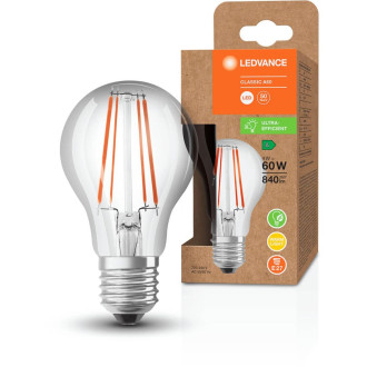 LED žiarovka E27 A60 4W  60W 840lm 3000K Warm 300° Filament LEDVANCE Ultra Efficient