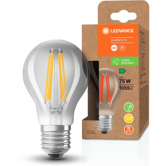 LED žiarovka E27 A60 5W  75W 1055lm 3000K Warm 300° Filament LEDVANCE Ultra Efficient