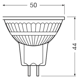 LED žiarovka MR16 12V 8W  50W 621lm 4000K Neutrálna 36° CRI90 Stmievateľná LEDVANCE Superior