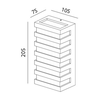 Záhradné LED nástenné svietidlo ENTERA P 10W 4000K IP54 KOBI