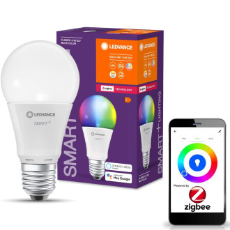 E27 A60 9W 806lm CCT RGB LEDVANCE SMART+ ZigBee stmievateľná LED žiarovka