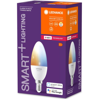 E14 B40 4,9W 470lm CCT LEDVANCE SMART+ ZigBee stmievateľná LED žiarovka