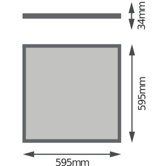 LED panel na povrchovú/zápustnú montáž CASETON 60x60cm 32W 3000K 3600lm 4IN1 LEDVANCE