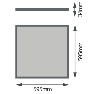 LED panel na povrchovú/zápustnú montáž CASETON 60x60cm UGR19 32W 4500K 3600lm 4IN1 LEDVANCE