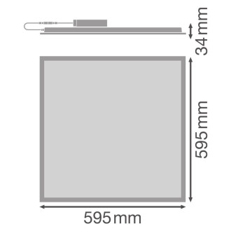 LED panel na zapustenie 60x60cm 33W 3000K UGR19 COMPACT LEDVANCE