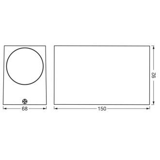 Nástenné svietidlo ENDURA Classic Square UpDown White