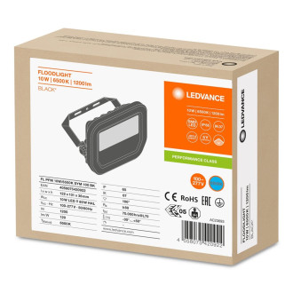 LED reflektor 10W 1200lm 6500K IP65 čierny LEDVANCE Floodlight