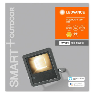 LED reflektor 50W 4250lm 3000K Stmievateľný IP65 Čierny LEDVANCE Smart+ WiFi Flood