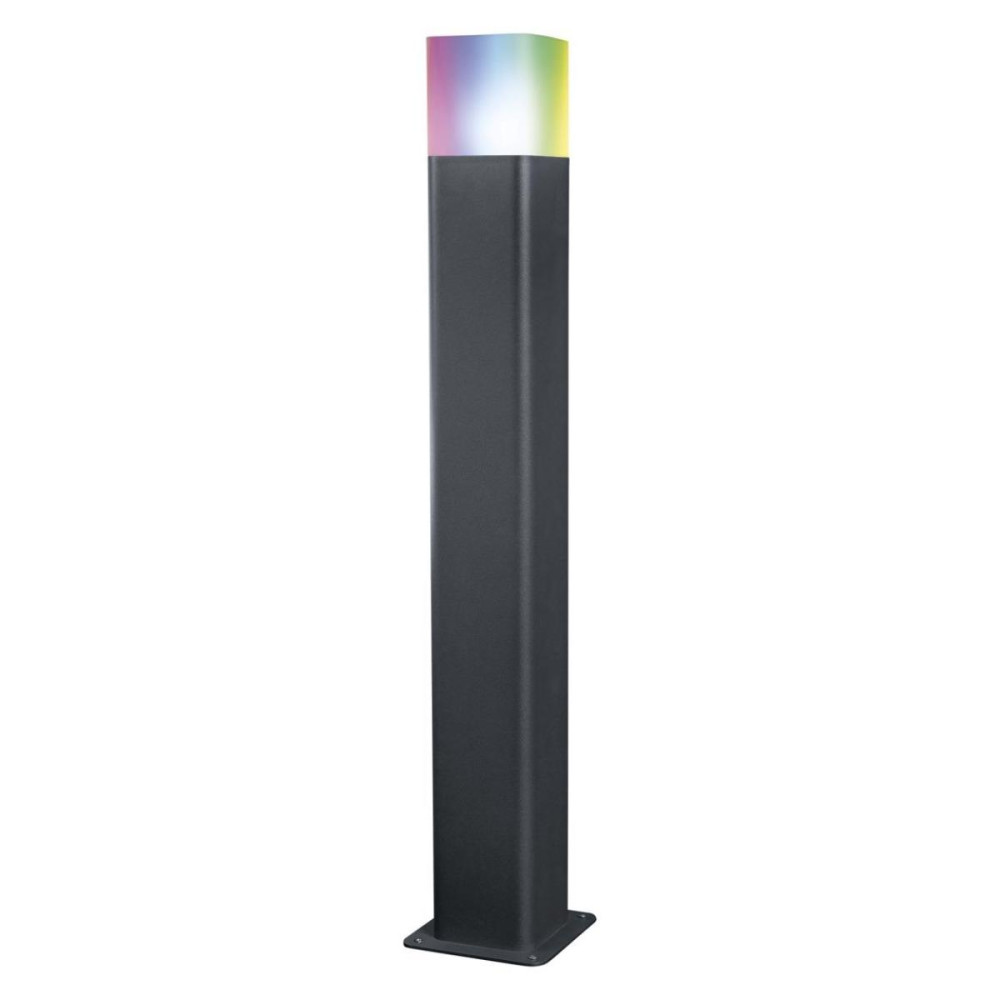 Záhradné stĺpikové LED svietidlo INTELLIGENT 9,5W RGB+W Grey 50cm SMART+ WiFi CUBE LEDVANCE