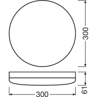 LED COMPACT IK10 24W 3000K LEDVANCE Teplé nástenné svietidlo