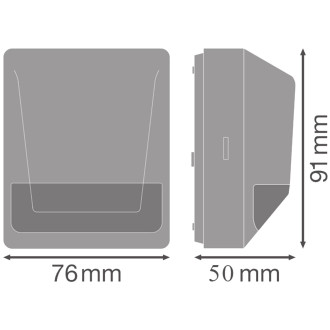 SENZOR WALL 180DEG IP55 WT Detektor pohybu na povrchovú montáž LEDVANCE