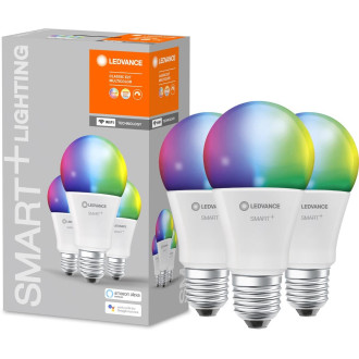 3PAK LED žiarovka E27 A75 14W  100W 1521lm CCT RGB SMART+ WiFi Stmievateľná LEDVANCE