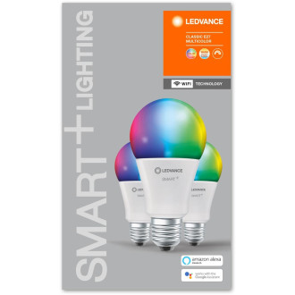 3PAK LED žiarovka E27 A75 14W  100W 1521lm CCT RGB SMART+ WiFi Stmievateľná LEDVANCE