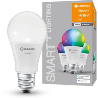 3PAK LED žiarovka E27 A75 14W  100W 1521lm CCT RGB SMART+ WiFi Stmievateľná LEDVANCE