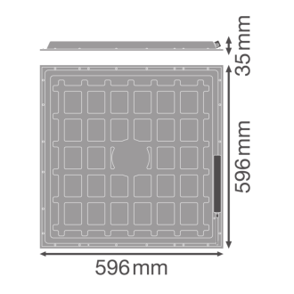 LED panel pre povrchovú/zápustnú montáž CASETON 60x60cm 32W 4000K 3600lm 4IN1 LEDVANCE