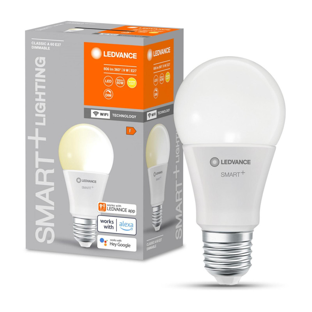 LED žiarovka E27 A60 9W 806lm 2700K Warm SMART+ WiFi Dimmable Classic LEDVANCE