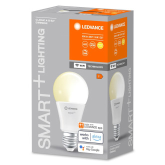 LED žiarovka E27 A60 9W 806lm 2700K Warm SMART+ WiFi Dimmable Classic LEDVANCE