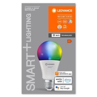 LED žiarovka E27 A100 14W 1521lm RGBW SMART+ WiFi stmievateľná Classic LEDVANCE