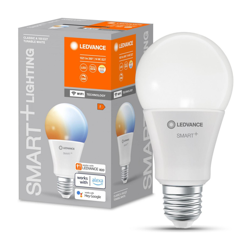 LED žiarovka E27 A100 14W 1521lm SMART+ WiFi CCT Stmievateľná Classic LEDVANCE