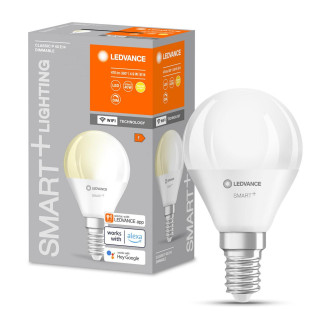 LED žiarovka E14 P40 4,9W 470lm 2700K Warm SMART+ WiFi Stmievateľná mini žiarovka LEDVANCE