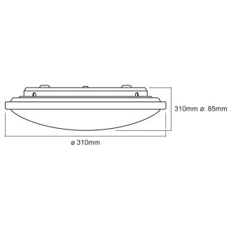 LED Plafond Kúpeľňové stropné svietidlo s povrchovou montážou 24W CCT Stmievateľné 41cm Okrúhle ORBIS LEDVANCE