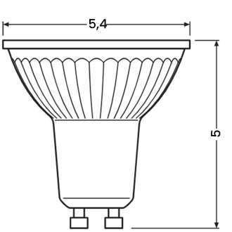 LED GU10 6,9W 575lm 4000K Neutrálna žiarovka LEDVANCE Value