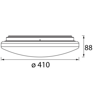 LED stropný plafón 25W strieborný 40cm okrúhly ORBIS 6500K CCT Pilot LEDVANCE