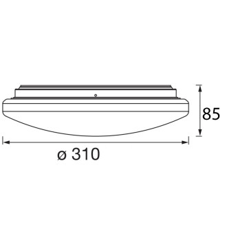 Plafond LED stropné svietidlo 15W 6500K CCT tlačidlo ORBIS LEDVANCE