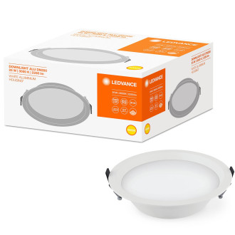 LED 25W 2250lm IP44 3000K Teplé stropné svietidlo 21,5 cm Okrúhle svietidlo LEDVANCE na zapustenie