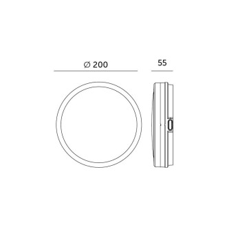 LED svietidlo NAIROS 12W CCT biele 230V