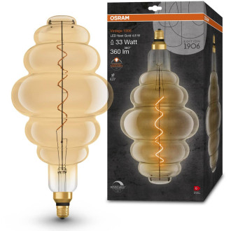 Dekoratívna LED žiarovka E27 NEST 4,8W  33W 360lm 2200K Warm 320° Filament Dimmable OSRAM Vintage 1906