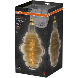 Dekoratívna LED žiarovka E27 NEST 4,8W  33W 360lm 2200K Warm 320° Filament Dimmable OSRAM Vintage 1906