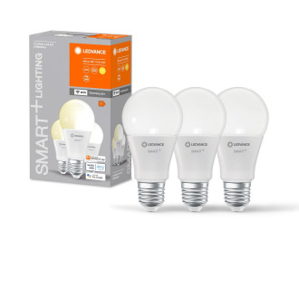 3PAK LED žiarovka E27 A60 9W 806lm 2700K Warm SMART+ WiFi Dimmable Classic LEDVANCE