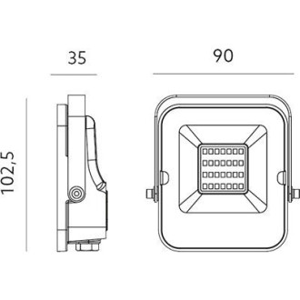 LED reflektor 20W 1600LM 6500K IP65 KOBI MHN