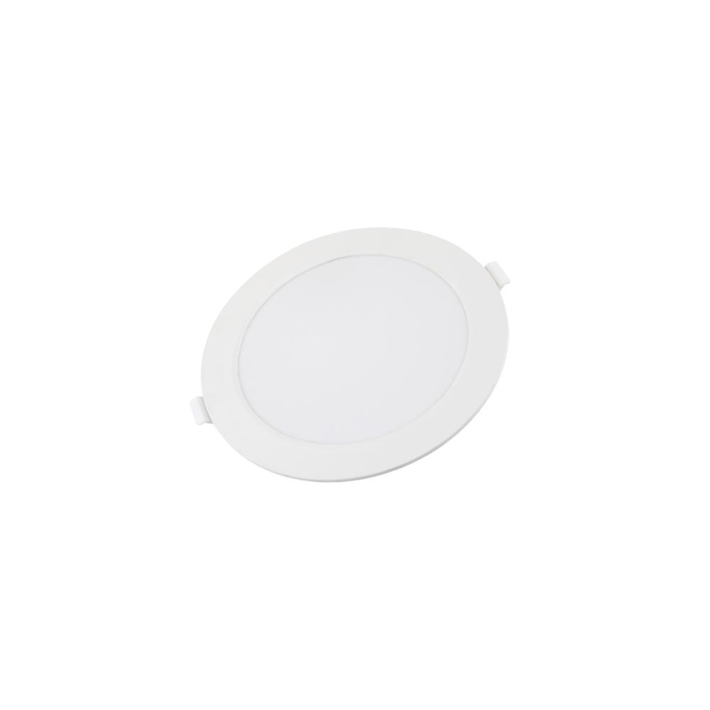 LED Backlit Slim Mini Round Panel 12W Teplá biela