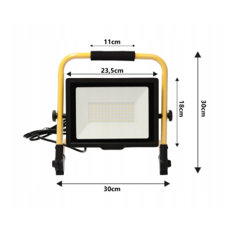 LED reflektor 100W IP65 so stojanom - neutrálna biela