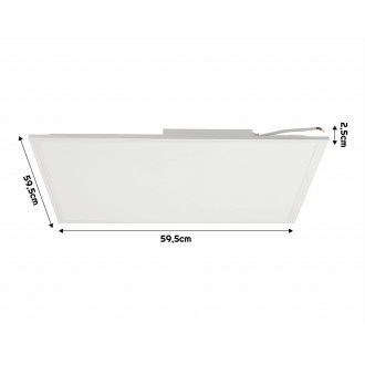 Zapustený LED panel 60x60 - 40W - neutrálna biela