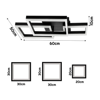 Stropná LED lampa 80W Louisville CCT