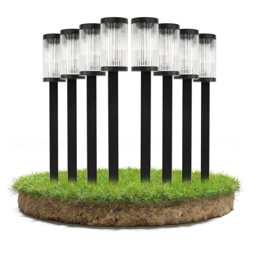 8x Vonkajšia LED solárna lampa - 58 cm