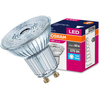 LED GU10 6,9W  80W 575lm 4000K Neutrálne 60° OSRAM Value