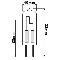 Halogénová žiarovka G4 10W 145lm 2800K 12V OSRAM HALOSTAR Blister