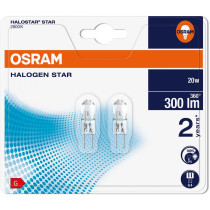 Halogénová žiarovka G4 20W 300lm 2800K 12V OSRAM HALOSTAR Blister