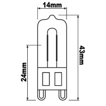 Halogénová žiarovka G9 48W 740lm 2800K OSRAM HALOPIN Blister